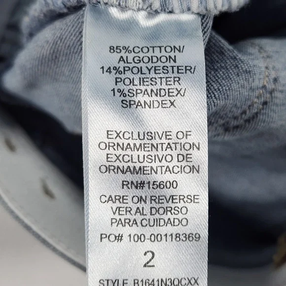 Democracy Ab Technology Slim straight Leg Jeans Blue Medium Wash Womens Size 2 - Picture 8 of 9